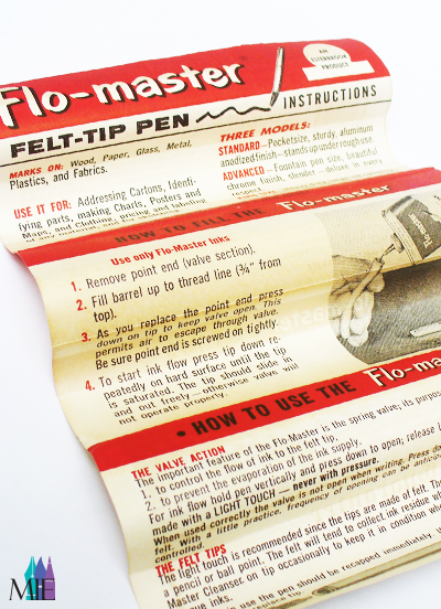 rotulador Flo-master instrucciones