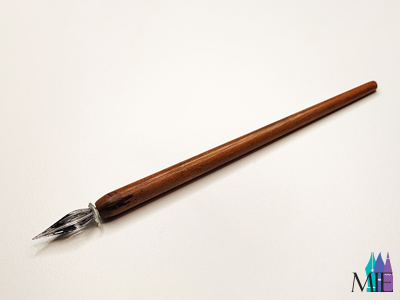 pluma de vidrio