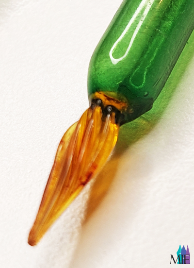 pluma de vidrio