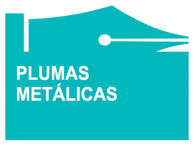 título plumas metálicas