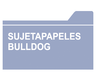 título sujetapapeles bulldog